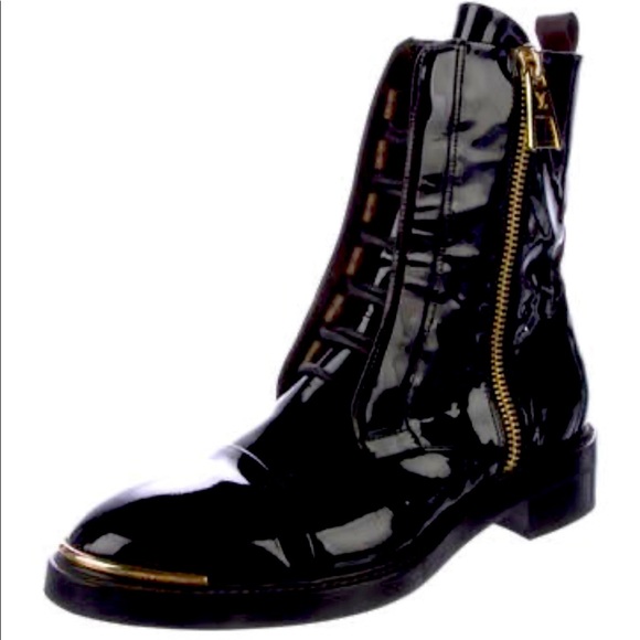 Authentic Louis Vuitton Black Combat Boots - Picture 2 of 5
